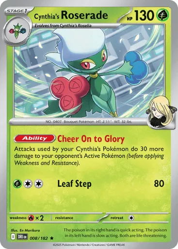 Cynthia's Roserade 008/182 Destined Rivals
