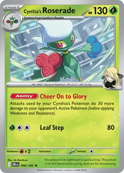 Cynthia's Roserade 008/182 Destined Rivals