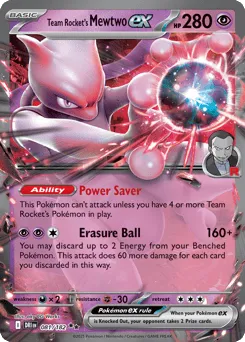 Team Rocket's Mewtwo ex 081/182 Destined Rivals