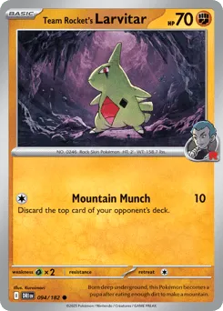 Team Rocket's Larvitar 094/182 Destined Rivals