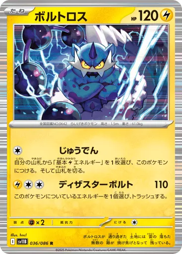 Thundurus 036/086 Black Bolt
