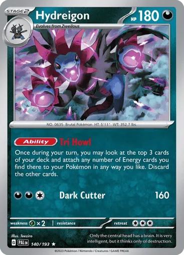 Hydreigon 140/193 Paldea Evolved