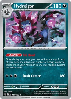 Hydreigon 140/193 Paldea Evolved