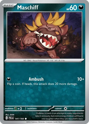 Maschiff 141/193 Paldea Evolved