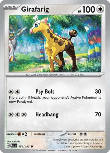 Girafarig 154/193 Paldea Evolved