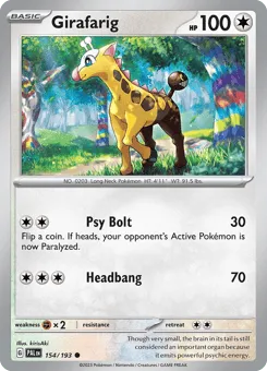 Girafarig 154/193 Paldea Evolved