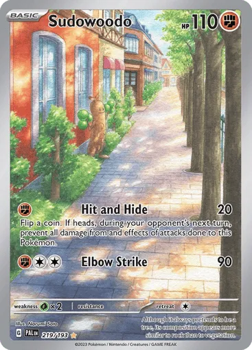 Sudowoodo 219/193 Paldea Evolved