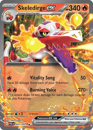Skeledirge ex 037/193 Paldea Evolved