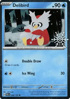 Delibird 046/193 Snowflake Stamp Paldea Evolved