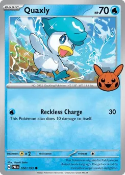 Quaxly 050/193 Pumpkin Pikachu Stamp Paldea Evolved