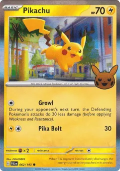 Pikachu 062/193 Pumpkin Pikachu Stamp Paldea Evolved