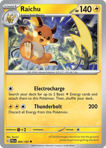 Raichu 064/193 Paldea Evolved