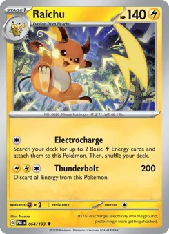 Raichu 064/193 Paldea Evolved