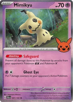 Mimikyu 097/193 Pumpkin Pikachu Stamp Paldea Evolved