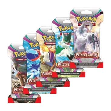 Paldea Evolved Sleeved Booster Pack Art Bundle (Set of 5)