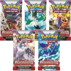 Paldea Evolved Booster Pack Art Bundle (Set of 5)