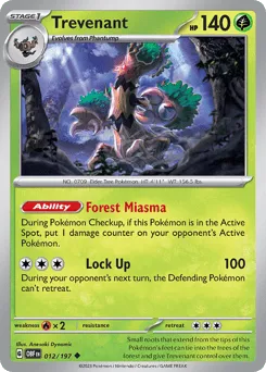 Trevenant 012/197 Obsidian Flames