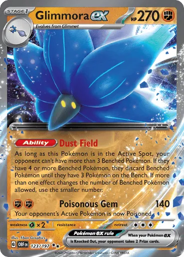 Glimmora ex 123/197 Obsidian Flames