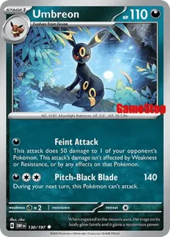 Umbreon 130/197 Gamestop Stamp Obsidian Flames