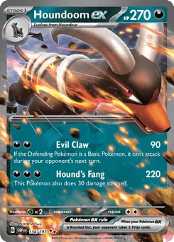 Houndoom ex 134/197 Obsidian Flames