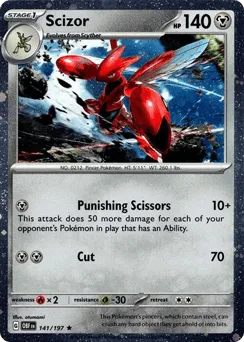 Scizor 141/197 Cosmos Holo Obsidian Flames