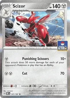 Scizor 141/197 Gym Stamp Obsidian Flames