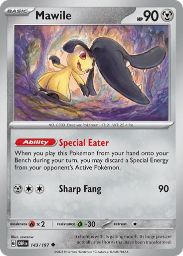 Mawile 143/197 Obsidian Flames