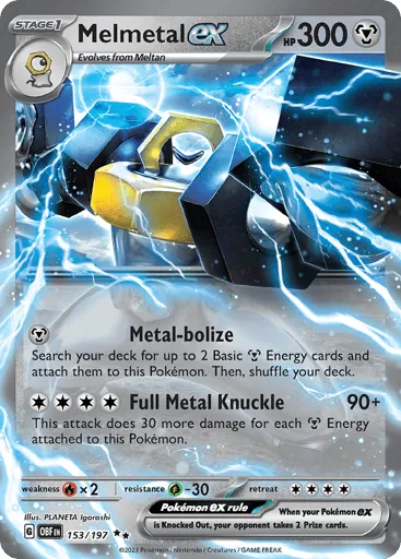 Melmetal ex 153/197 Obsidian Flames