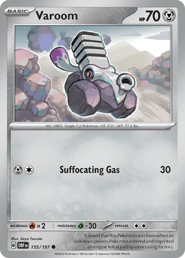 Varoom 155/197 Obsidian Flames