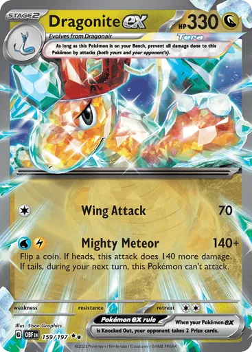 Dragonite ex 159/197 Obsidian Flames
