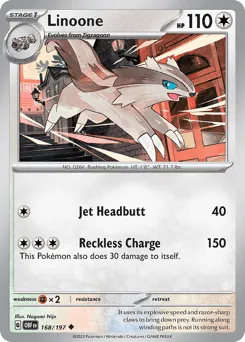 Linoone 168/197 Obsidian Flames