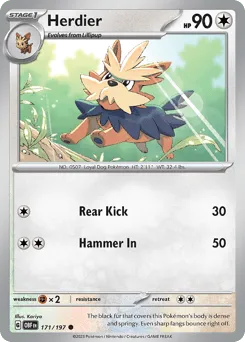 Herdier 171/197 Obsidian Flames