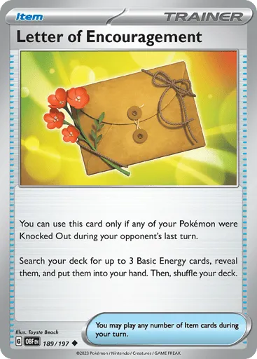 Letter of Encouragement 189/197 Obsidian Flames