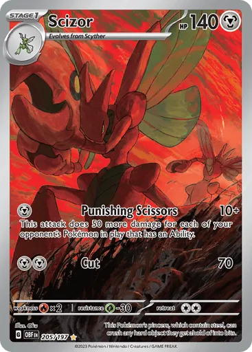 Scizor 205/197 Obsidian Flames