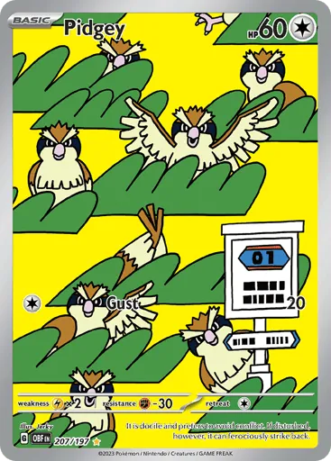 Pidgey 207/197 Obsidian Flames
