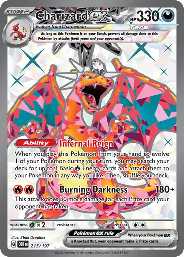 Charizard ex 215/197 Obsidian Flames