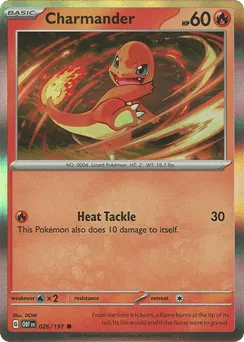 Charmander 026/197 Holo Obsidian Flames