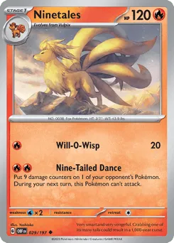 Ninetales 029/197 Obsidian Flames