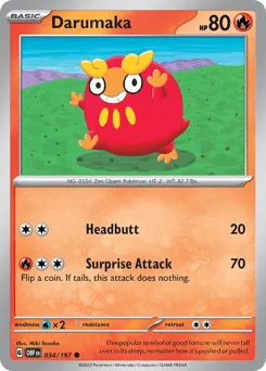 Darumaka 034/197 Obsidian Flames
