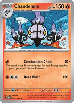Chandelure 038/197 Obsidian Flames