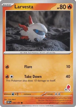 Larvesta 040/197 Armarouge Stamp31 Obsidian Flames