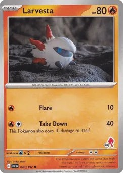 Larvesta 040/197 Armarouge Stamp44 Obsidian Flames
