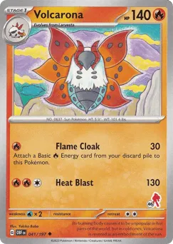Volcarona 041/197 Armarouge Stamp46 Obsidian Flames