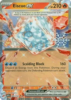 Eiscue ex 042/197 Snowflake Stamp Obsidian Flames