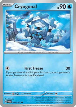 Cryogonal 055/197 Obsidian Flames