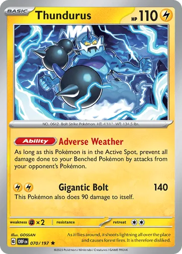 Thundurus 070/197 Obsidian Flames