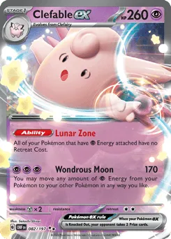 Clefable ex 082/197 Obsidian Flames