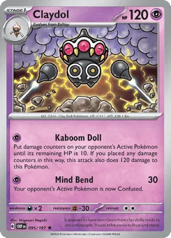 Claydol 095/197 Obsidian Flames