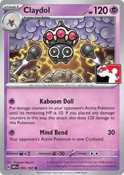 Claydol 095/197 Play Pokemon Stamp Obsidian Flames