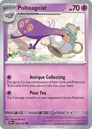 Polteageist 098/197 Obsidian Flames